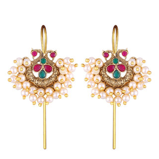 Vivastri Elite Charming Multi ear cuff Earring Pearl for Women and Girls [VIVA2692ERG-MULTI] - Earrings | Buy online on ZillyBuy