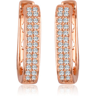 Vivastri Shimmering Bejeweled Cz stone clip on Bali stud Earring for Women and Girls [VIVA2703ERG] - Earrings | Buy online on ZillyBuy