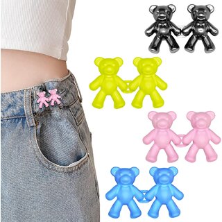 (4 Pairs) Cute Bear Detachable Waist Button for Jeans  Pants - Ethnic Wear | Buy online on ZillyBuy