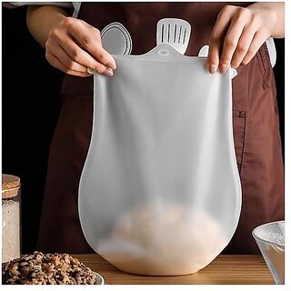 Silicon Atta Kneading Dough Maker Bag Silicone Preservation Magic Kneading Bag for Mixer for Bread Pastry Pizza  Tortilla Flour-Mixing Bag Best Non-Toxic Multifunctional Cooking Tool - Cookware | Buy online on ZillyBuy