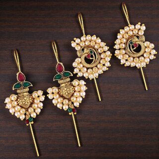 Vivastri Trendy Designer Gold Plated Alloy Cuff Earring Combo for Women & Girls -VIVA2650-2651ERG-MULTI - Earrings | Buy online on ZillyBuy