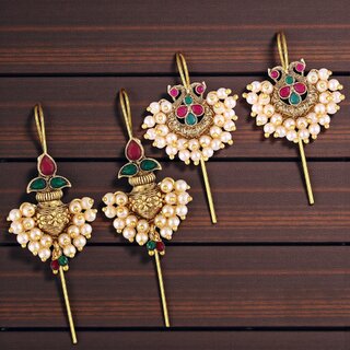 Vivastri Trendy Designer Gold Plated Alloy Cuff Earring Combo for Women & Girls -VIVA2650-2692ERG-MULTI - Earrings | Buy online on ZillyBuy