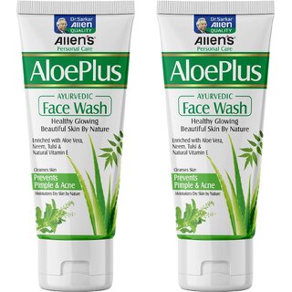 Aloe Plus Face Wash (100 ml x 2 packs) - Helps cleanse skin impurities and supports skin health