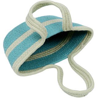 Ariya Women's Handbag (4024 | Sky Blue) Handcrafted PP & Cotton Blend Shoulder Purse, Perfect for Ladies & Girls, Lightweight Tote Bag for Daily, Casual, Travel & All Occasions - Handbags | Buy online on ZillyBuy