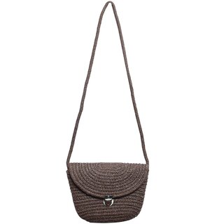 Ariya Women's Sling Bag (4055 | Coffee) Handcrafted PP & Cotton Blend Shoulder Purse, Perfect for Ladies & Girls, Lightweight Crossbody Bag for Daily, Casual, Travel & All Occasions - Handbags | Buy online on ZillyBuy