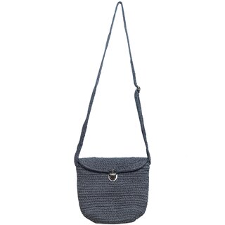 Ariya Women's Sling Bag (4055 | Dark Gray) Handcrafted PP & Cotton Blend Shoulder Purse, Perfect for Ladies & Girls, Lightweight Crossbody Bag for Daily, Casual, Travel & All Occasions - Handbags | Buy online on ZillyBuy