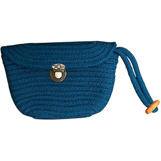 Ariya Women's Clutch Handbag (4076 | Blue) Handcrafted PP & Cotton Blend Clutch, Perfect for Ladies & Girls, Lightweight Stylish Purse for Parties, Special Occasions, Casual & Formal - Handbags | Buy online on ZillyBuy