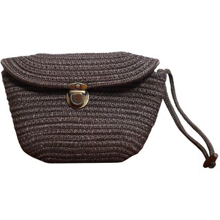 Ariya Women's Clutch Handbag (4076 | Brown) Handcrafted PP & Cotton Blend Clutch, Perfect for Ladies & Girls, Lightweight Stylish Purse for Parties, Special Occasions, Casual & Formal - Handbags | Buy online on ZillyBuy