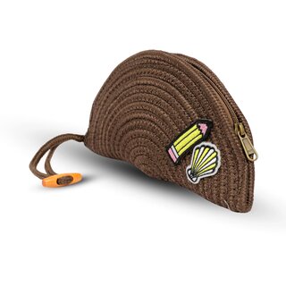 Ariya Women Clutch Handbag with Sticker (4077 | Brown) Handcrafted PP & Cotton Blend Clutch, Perfect for Ladies & Girls, Lightweight Stylish Purse for Parties, Special Occasions, Casual & Formal - Handbags | Buy online on ZillyBuy