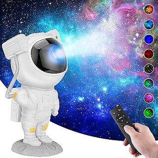 Astronaut Galaxy Projector Night Lamp  23cm, Multicolor, 360 Adjustable Star Night Light - Electricals | Buy online on ZillyBuy