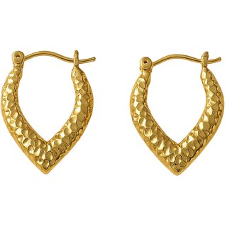 KIMTI 18K Gold Plated Sweet Love Hoop Anti Tarnish Earring - Earrings | Buy online on ZillyBuy