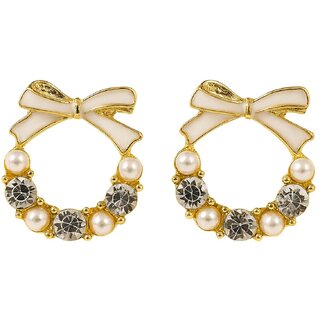 Enchanted Ribbon Studs Earring - Earrings | Buy online on ZillyBuy