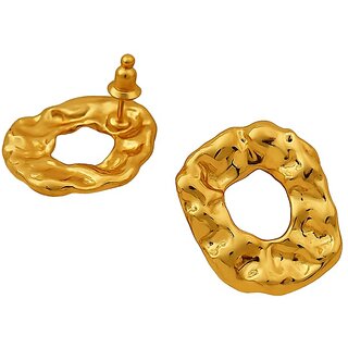 KIMTI 18k Gold Plated Eternal Glow Anti Tarnish Earring - Earrings | Buy online on ZillyBuy
