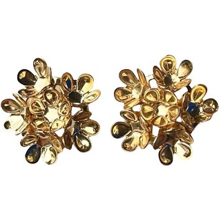 Kimti Floral Cluster chunky Earrings - Earrings | Buy online on ZillyBuy