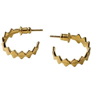 KImti Gold Mini Frozen In Time Hoops - Earrings | Buy online on ZillyBuy