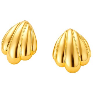 Kimti 18k Gold Plated Mermaids Kiss Earrings - Earrings | Buy online on ZillyBuy