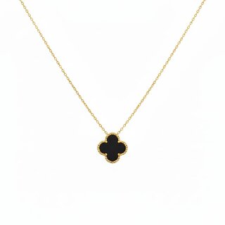kimti2 in 1 Black And White Anti Tarnish Flower Necklace