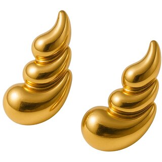kimti 18K Gold Plated Luna Drip Earrings - Earrings | Buy online on ZillyBuy