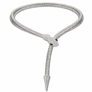 KIMTI 18k Gold Plated Necklace (Crystal Snake Head Necklace, 1)