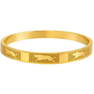 KIMTI 18k Gold Plated Men Beacelet (Gold)