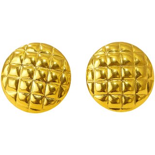 Kimti 18K Gold Plated Bold Stud Earring - Earrings | Buy online on ZillyBuy