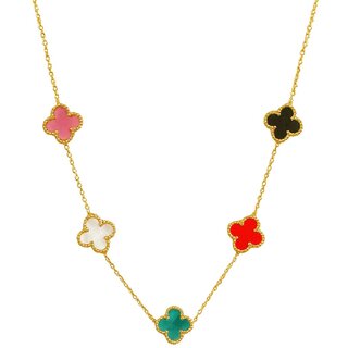 KIMTI Clover Necklce (Multicolour)