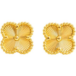 Clover Stud Earring (Gold) - Earrings | Buy online on ZillyBuy