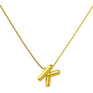 KIMTI Initial letter pendant Necklace (k Letter Initial Pendent Necklace)