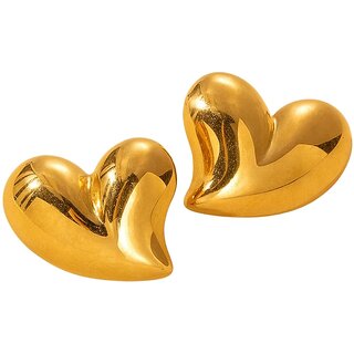 Kimti 18k Gold Plated Classic Charm Earrings - Earrings | Buy online on ZillyBuy