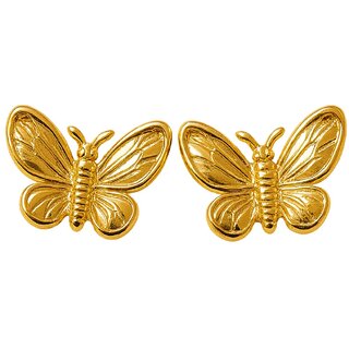 Kimti 18k Gold Plated Mini Midas Butterfly Studs Earring - Earrings | Buy online on ZillyBuy