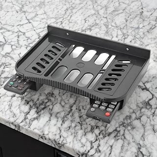 Wall-Mount Shelf, Organizer for Remotes & Media Devices - Black - Hardware, Tools and Home Safety | Buy online on ZillyBuy