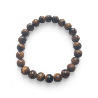Tiger Eye Bracelet 8mm Energized  Confidence, Protection  Good Luck - Bangles & Bracelets | Buy online on ZillyBuy