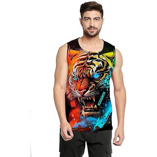 Blacksmith Rageborn Tiger Printed Sleeeveless Sando Tank top Gym  Street wear for Men - Vests | Buy online on ZillyBuy