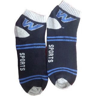 3 Pair Mens Ankle Length Sports Socks, Breathable Cotton Blend, Sweat Absorbent  Stretchable Casual/Running Socks - Socks | Buy online on ZillyBuy