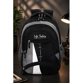Life Today Laptop Backpack Large 35 L Laptop backpack, travel bag, office bag (Black) - Handbags | Buy online on ZillyBuy