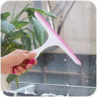 Portable Multi-Purpose Kitchen Glass Mini Cleaner Wiper  Handheld Window  Surface Cleaning Tool black