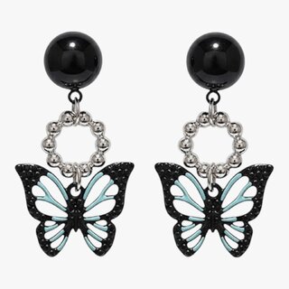 Acrylic Korean Style Butterfly Earrings - Earrings | Buy online on ZillyBuy