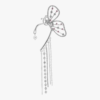 Butterfly Long Cuff Korean-Style Earrings - Earrings | Buy online on ZillyBuy