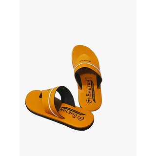 Yellow Stylish Premium Slippers For men