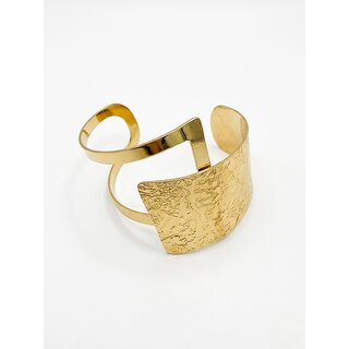 Geometric Open Cuff Bracelet for Women  Adjustable Statement Bangle  Bold Wrist Chain Style Festival Jewelry - Bangles & Bracelets | Buy online on ZillyBuy