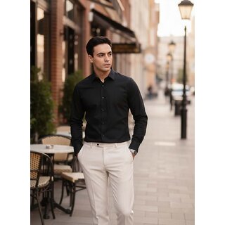 Casualbud Coffee Men's Cotton Regular Fit Shirt