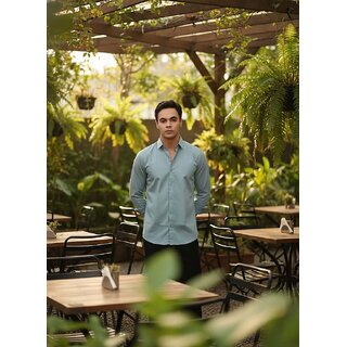 Casualbud Navy Blue Men's Cotton Regular Fit Shirt