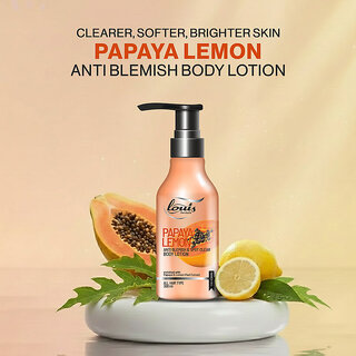 Louis Herbal Papaya Lemon Anti Blemish Spot Clear Body Lotion