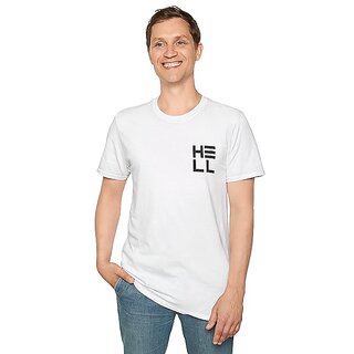 Unisex Cotton T-Shirt with DTF Print  Stylish Round Neck Graphic Tee for Men  Women  Casual Comfortable Soft Cotton Shirt, Parties  Gift  HK-Hell