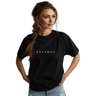 Oversized Womens T-Shirt  Cotton Blend Comfort & Minimalist Style