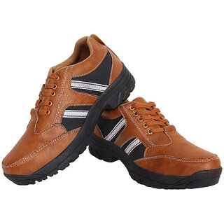 Fw16 Light Brown Leather Shoes Perfect Blend Of Style And Durability - Casual Shoes | Buy online on ZillyBuy