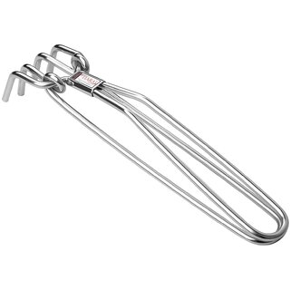Stainless Steel Pakkad  Utensil Gripper for Hot Pots, Tongs, and Sandasi | Multipurpose Kitchen Tool with Vinyl-Coated Handle for Safe and Easy Handling | 24cm - Cookware | Buy online on ZillyBuy