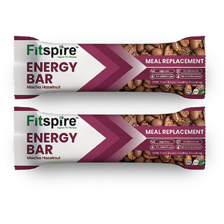 Fitspire Mocha Hazelnut Energy Bar Pack of 2 Each 25G