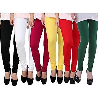 Womens Cotton Lycra Leggings - Pack of 2 - Ethnic Wear | Buy online on ZillyBuy