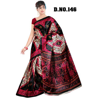 SVB Multicolor Cotton Block Print Saree Without Blouse - Sarees | Buy online on ZillyBuy